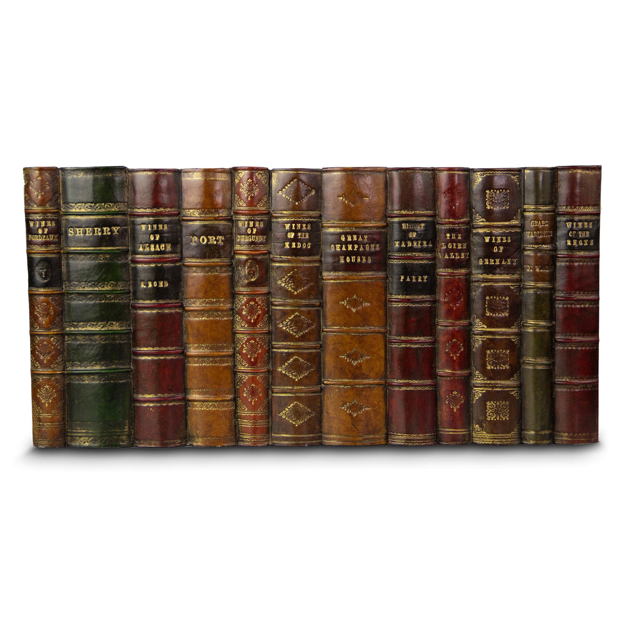 Assorted Wines Faux Book Hideaway Panel - Original Book Works